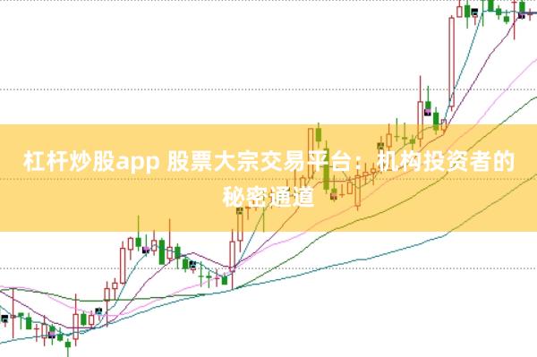 杠杆炒股app 股票大宗交易平台：机构投资者的秘密通道