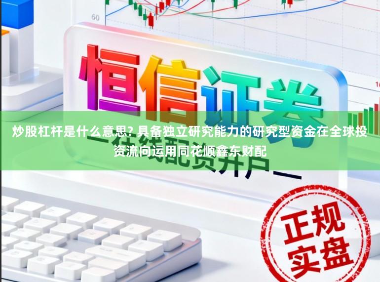 炒股杠杆是什么意思? 具备独立研究能力的研究型资金在全球投资流向运用同花顺鑫东财配